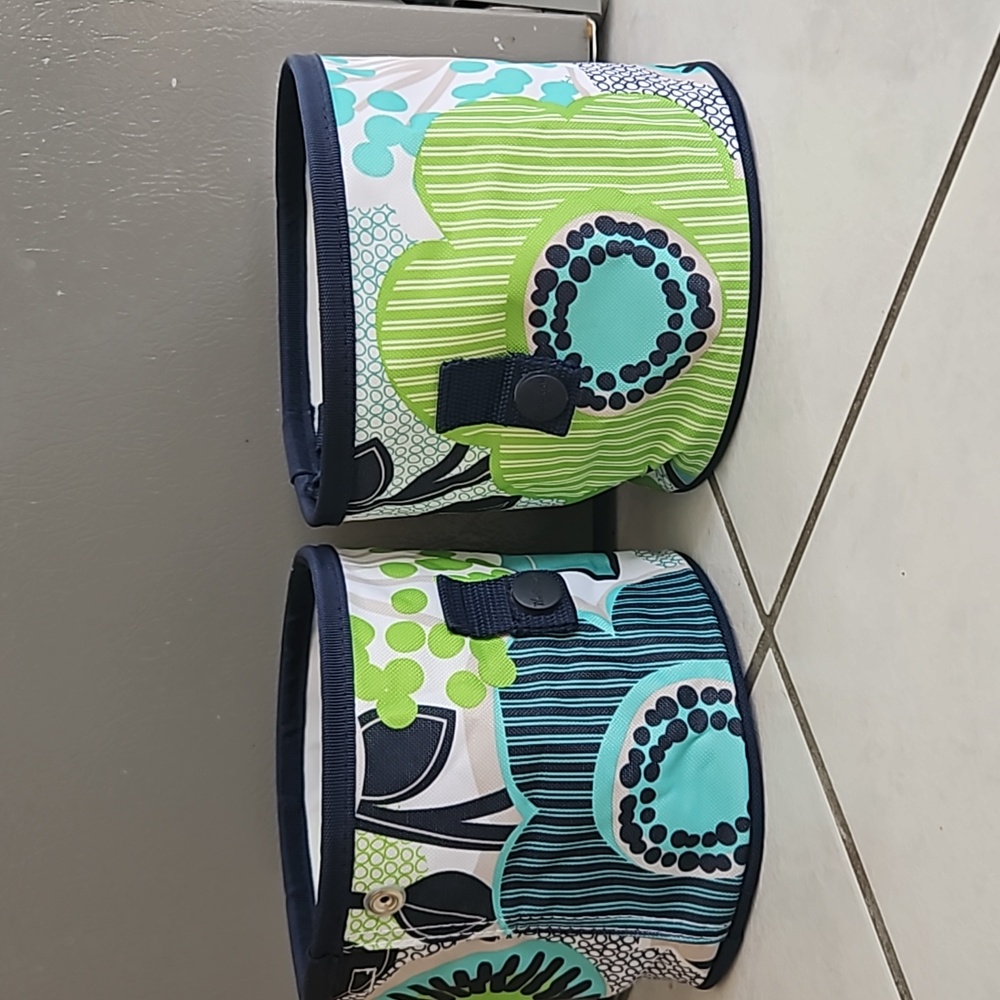 2 Gently used Thirty-One small round Oh Snap organizing bins (2 total)